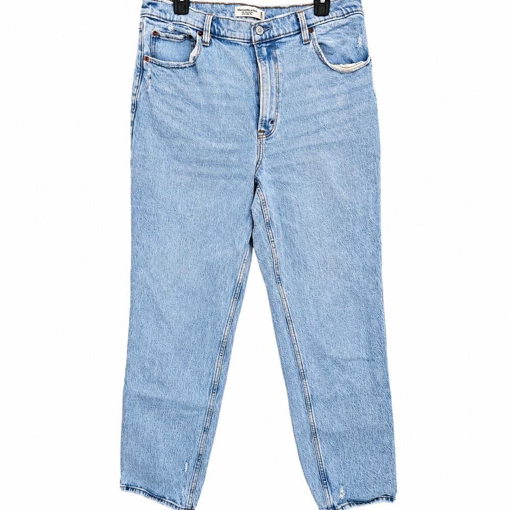 Abercrombie & Fitch Womens Jeans 32 Blue 90s Straight Ultra High Rise